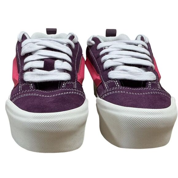 Vans Knu Stack Sneakers Women 7.5 Men 6 Purple Pink Lollipop Platform Shoes NEW - Picture 7 of 11